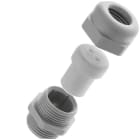 SIB - ADR - POWT Kabelverschraubung PG21 DUPLO 5x6mm RAL7035 IP68, SW 42, Gewindelänge: 11mm