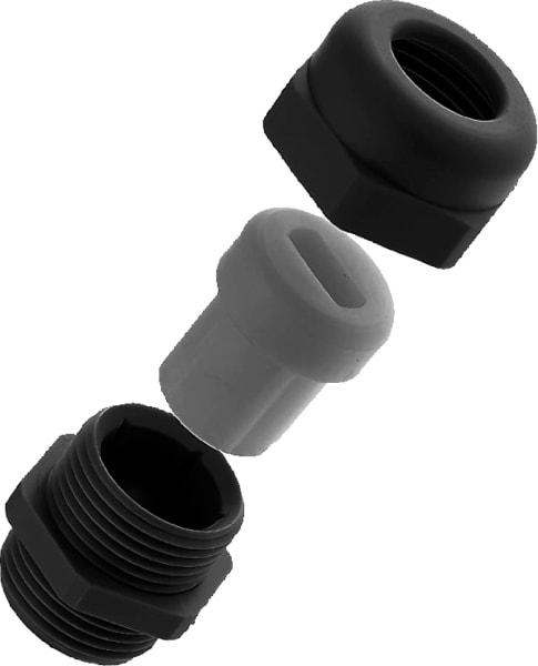 SIB - ADR - POWTF Flachkabelverschraubung M40 6x29 RAL9005