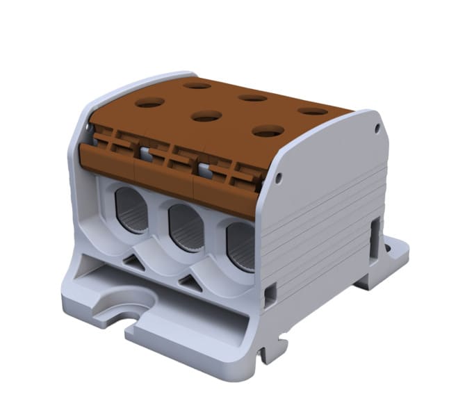 HORA ETEC - RKA 50/1 1x6 087360-3-3 Al/Cu braun Universalklemme s,f: 6 - 50 mm²/ AE: 4-35mm²