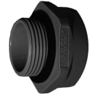 SIB - ADR - RKP Reduzierung M20/M16 Ex e PA6 RAL9005 Schlüsselweite 24mm, Gewindelänge 9mm