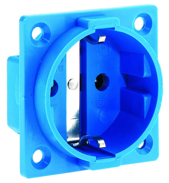 BALS - SCHUKO Anbausteckdose 16A IP20 blau Ni 713