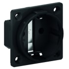 BALS - SCHUKO Anbausteckdose 16A IP20 schwarz Ni 714