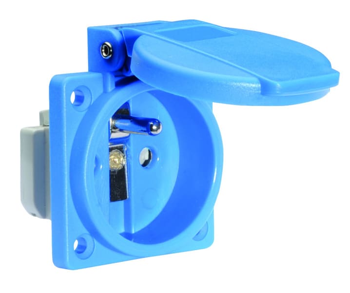 BALS - SCHUKO Anbausteckdose 16A IP54 blau Ni 71118