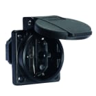 BALS - SCHUKO Anbausteckdose 16A IP54 schwarz 71097