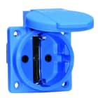 BALS - SCHUKO Anbausteckdose SL 16A IP54 blau Ni 71099