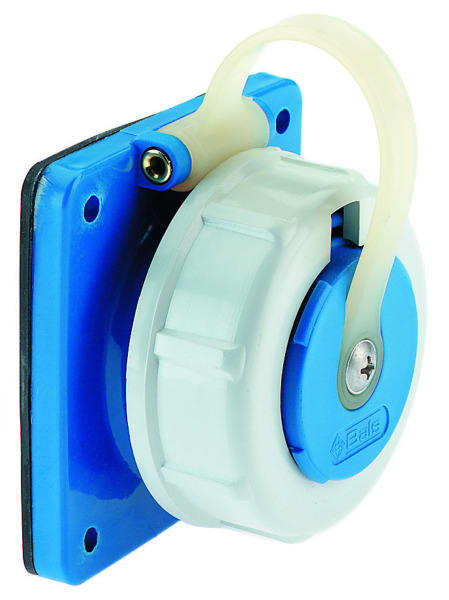 BALS - SCHUKO Anbausteckdose TE 16A IP68 blau Ni 7112