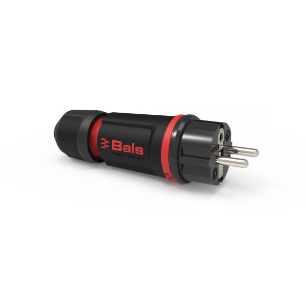 BALS - SCHUKO Stecker 16A IP54 rot Ni SG 7373-1