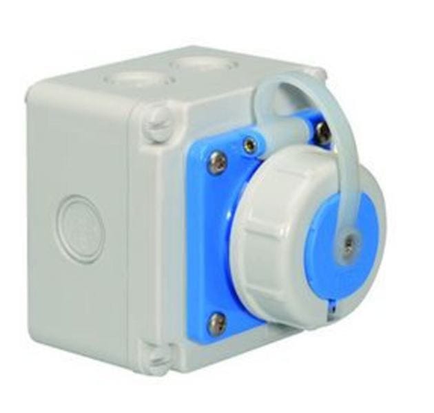 BALS - SCHUKO TE Wandsteckdose 16A IP67 Ni 7245