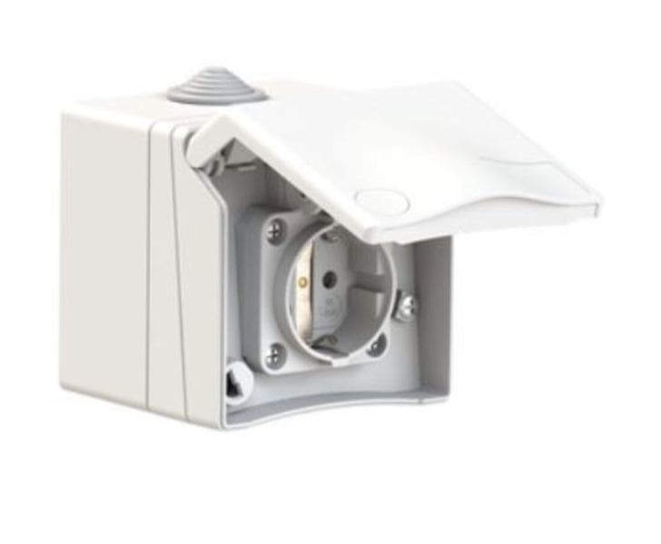 BALS - SCHUKO Wandsteckdose SL 16A IP44 TH Ni 72010
