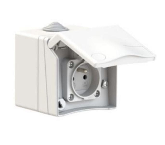 BALS - SCHUKO Wandsteckdose SL 16A IP44 TH Ni 72011