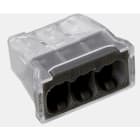 ELECTRO TERMINAL - SDK 3 Klemme 0,5-2,5mm² neutral verpackt Schraublose Dosenklemme, transparent