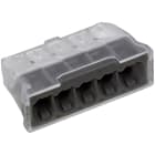 ELECTRO TERMINAL - SDK 5 Klemme 0,5-2,5mm² neutral verpackt Schraublose Dosenklemme, transparent