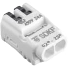 ELECTRO TERMINAL - SDKF 2-port 0,2 - 2,5mm² neutral verpackt Schraublose Dosenklemme, 2 Leiter