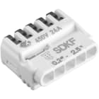 ELECTRO TERMINAL - SDKF 5-port 0,2 - 2,5mm² neutral verpackt Schraublose Dosenklemme, 5 Leiter