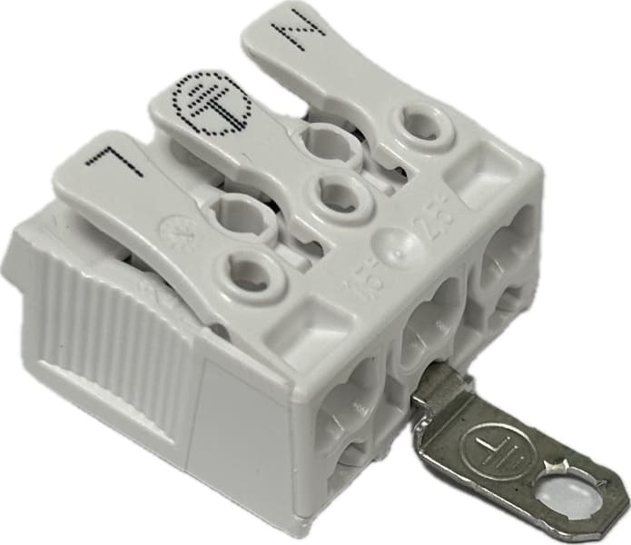ELECTRO TERMINAL - SLK 3/3 +E-SCHR N-ERDE-L EX Schraublose Leuchtenklemme, zum anschrauben