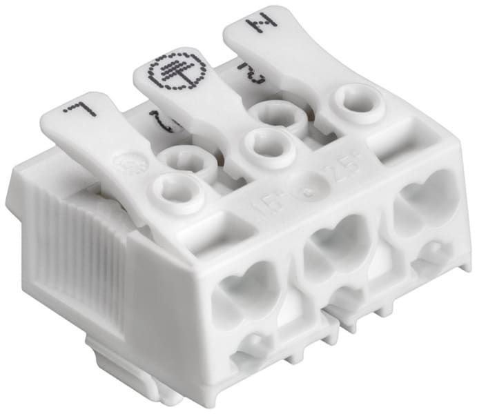 ELECTRO TERMINAL - SLK 3/3 LINECT E-PIEC N-ERDE-L Schraublose Leuchtenklemme