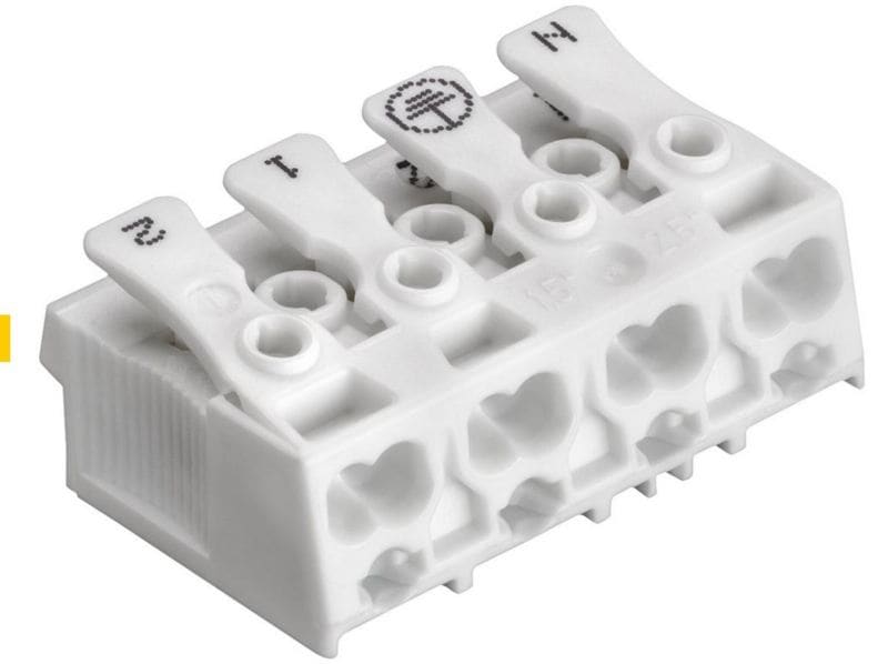 ELECTRO TERMINAL - SLK 3/4 +E-PIEC N-E-1-2 PC Schraublose Leuchtenklemme