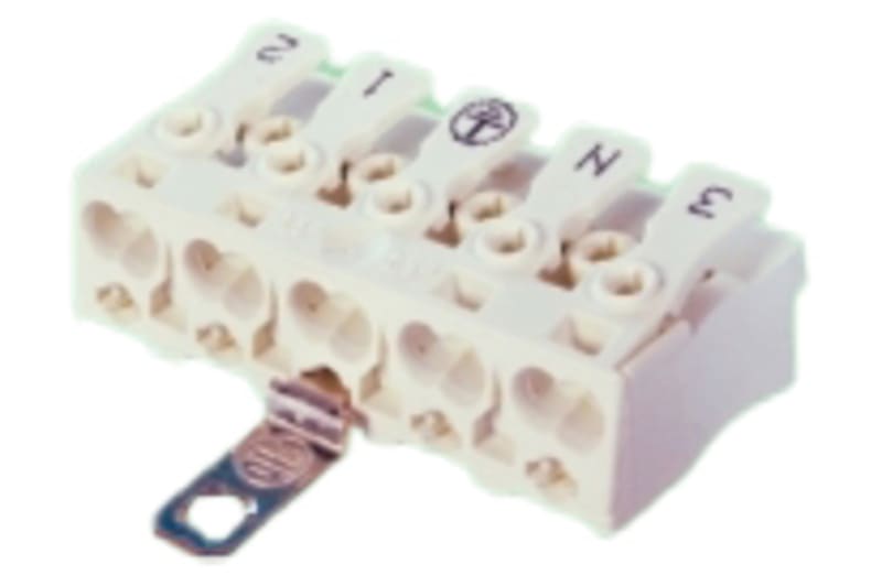 ELECTRO TERMINAL - SLK 3/5  +E-SCHR3 PC UNBEDRUCKT Schraublose Leuchtenklemme