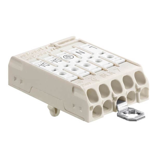 ELECTRO TERMINAL - SLK 7/5 E-SCHR 3-N-ERDE-1-2 Schraublose Leuchtenklemme, mit Schrauberde