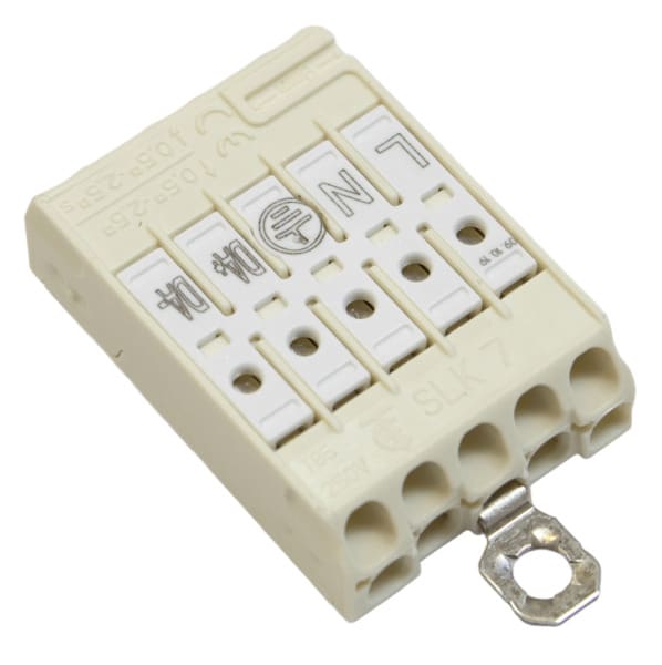 ELECTRO TERMINAL - SLK 7/5 E-SCHR L-N-ERDE-DA+ -DA- Schraublose Leuchtenklemme, mit Schrauberde