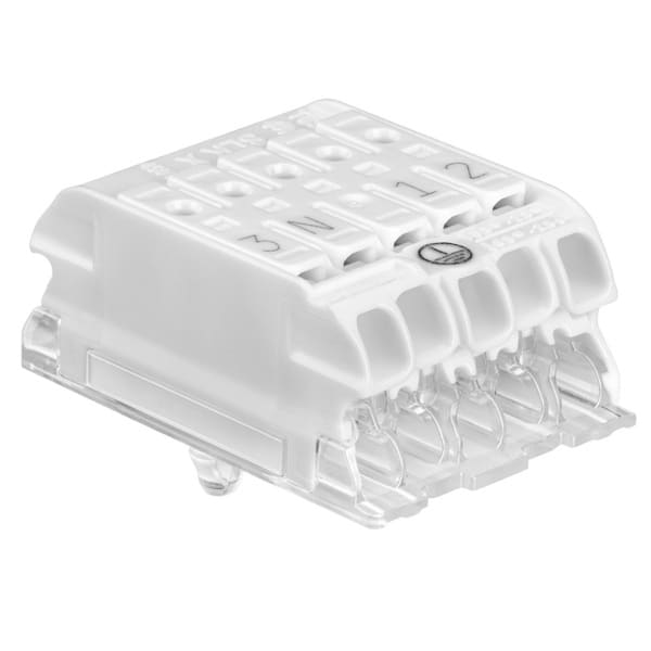 ELECTRO TERMINAL - SLK X/5 +E-PIEC 3-N-ERDE-1-2 Schraublose Leuchtenklemme, mit Steckerde