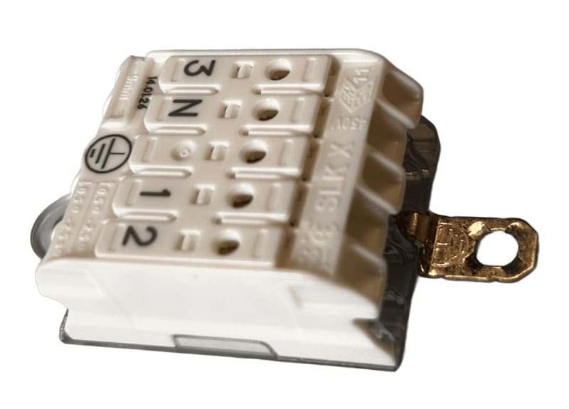 ELECTRO TERMINAL - SLK X/5OF +E-SCHR 3-N-ERDE-1-2 Schraublose Leuchtenklemme zum anschrauben