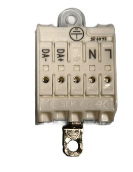ELECTRO TERMINAL - SLK X/5OF +E-SCHR L-N-ERDE-DA+-DA- Schraublose Leuchtenklemme zum anschrauben