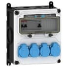 E-TERM - Steckdosenkombi VARIABOX WM 0000-4 FI040 IP54 VARIABOX-M B230xH260xT180mm