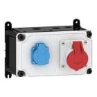 E-TERM - Steckdosenkombi VARIABOX WM 0001-1 FI000 IP44 VARIABOX-S B230xH130xT207mm