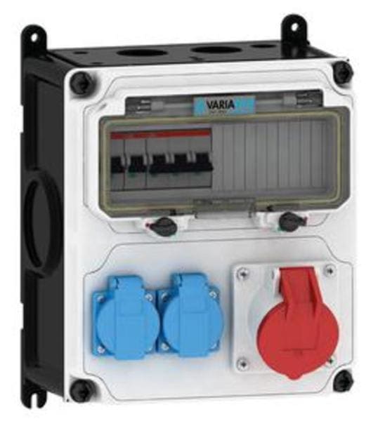 E-TERM - Steckdosenkombi VARIABOX WM 0001-2 FI000 IP44 VARIABOX-M B230xH260xT207mm