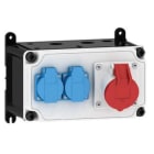 E-TERM - Steckdosenkombi VARIABOX WM 0001-2 FI000 IP54 VARIABOX-S B230xH130xT207mm