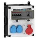 E-TERM - Steckdosenkombi VARIABOX WM 0001-2 FI040 IP44 VARIABOX-M B230xH260xT207mm