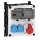 E-TERM - Steckdosenkombi VARIABOX WM 0001-2 FI040 IP44 VARIABOX-M B230xH260xT207mm