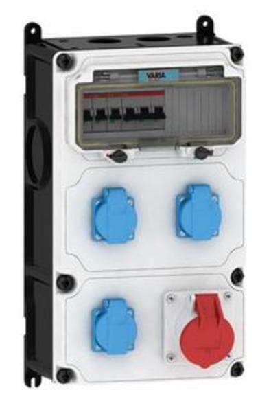 E-TERM - Steckdosenkombi VARIABOX WM 0001-3 FI000 IP44 VARIABOX-L B230xH390xT207mm