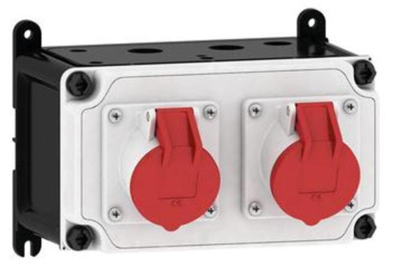 E-TERM - Steckdosenkombi VARIABOX WM 0002-0 FI000 IP44 VARIABOX-S B230xH130xT207mm