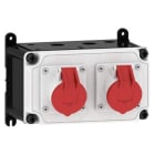 E-TERM - Steckdosenkombi VARIABOX WM 0002-0 FI000 IP44 VARIABOX-S B230xH130xT207mm