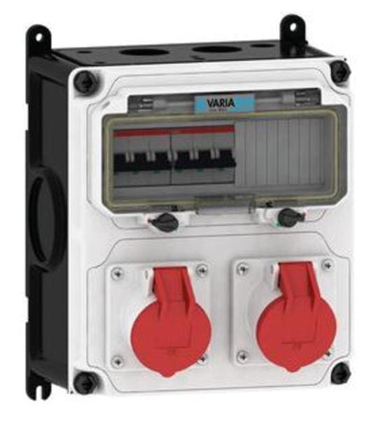 E-TERM - Steckdosenkombi VARIABOX WM 0002-0 FI000 IP44 VARIABOX-M B230xH260xT207mm