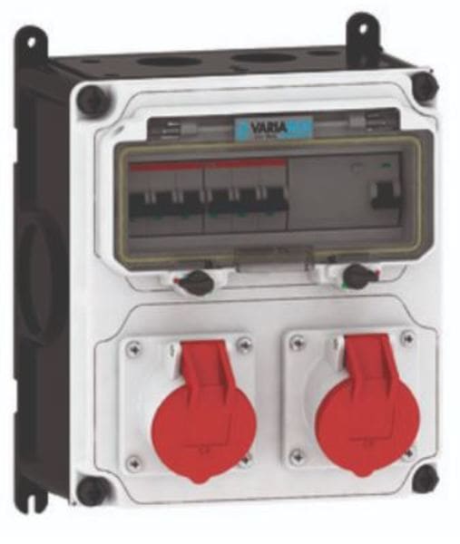 E-TERM - Steckdosenkombi VARIABOX WM 0002-0 FI040 IP44 VARIABOX-M B230xH260xT207mm