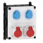 E-TERM - Steckdosenkombi VARIABOX WM 0002-2 FI000 IP44 VARIABOX-M B230xH260xT207mm