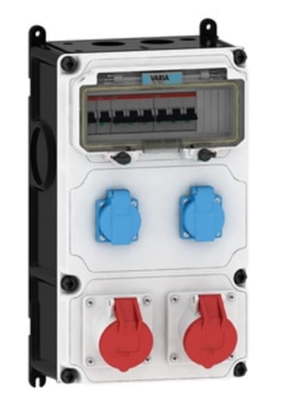 E-TERM - Steckdosenkombi VARIABOX WM 0002-2 FI000 IP44 VARIABOX-L B230xH390xT207mm