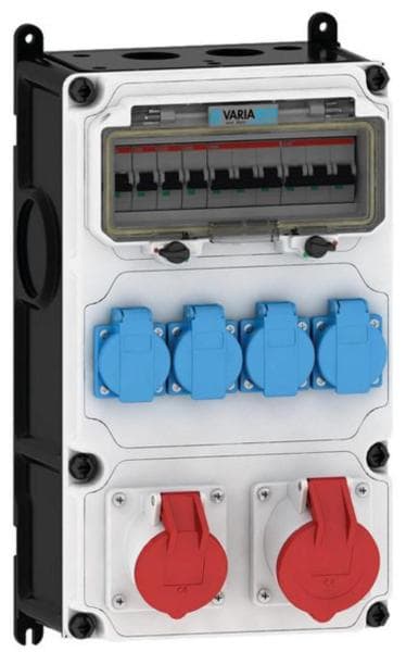 E-TERM - Steckdosenkombi VARIABOX WM 0002-4 FI040 IP44 VARIABOX-L B230xH390xT207mm