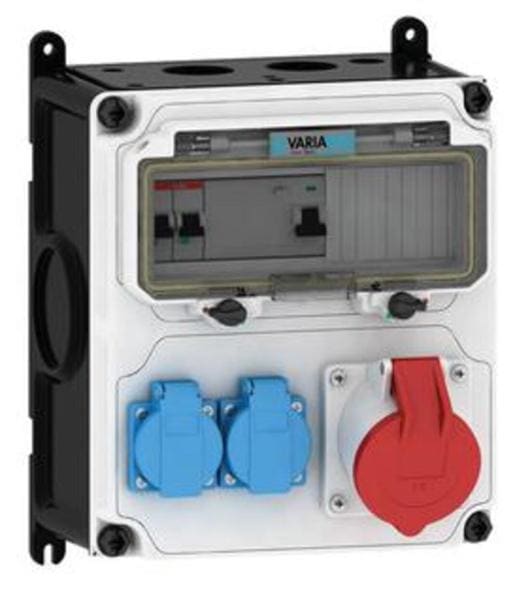 E-TERM - Steckdosenkombi VARIABOX WM 0010-2 FI040 IP44 VARIABOX-M B230xH260xT213mm
