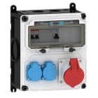 E-TERM - Steckdosenkombi VARIABOX WM 0010-2 FI040 IP44 VARIABOX-M B230xH260xT213mm