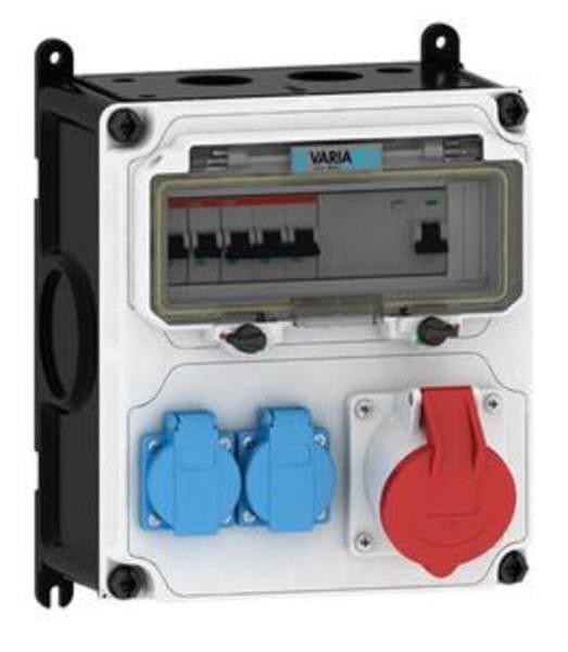 E-TERM - Steckdosenkombi VARIABOX WM 0010-2 FI063 IP44 VARIABOX-M B230xH260xT213mm