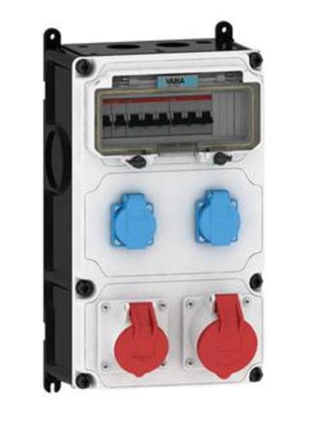 E-TERM - Steckdosenkombi VARIABOX WM 0011-2 FI000 IP44 VARIABOX-L B230xH390xT213mm