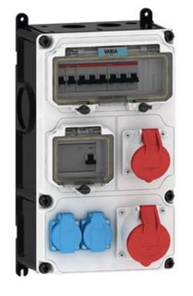 E-TERM - Steckdosenkombi VARIABOX WM 0011-2 FI040 IP54 VARIABOX-L B230xH390xT213mm