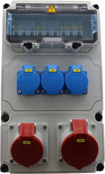 E-TERM - Steckdosenkombi VARIABOX WM 0011-3 FI000 IP44 VARIABOX-L B230xH390xT213mm