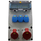 E-TERM - Steckdosenkombi VARIABOX WM 0011-3 FI000 IP44 VARIABOX-L B230xH390xT213mm