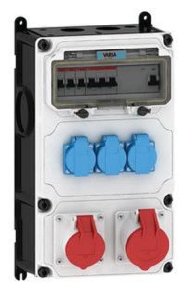 E-TERM - Steckdosenkombi VARIABOX WM 0011-3 FI040 IP44 VARIABOX-L B230xH390xT213mm