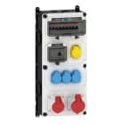 E-TERM - Steckdosenkombi VARIABOX WM 0011-3 FI040 IP44 RJ VARIABOX-XL B230xH520xT213mm